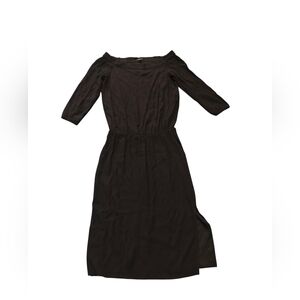 Ann Taylor Women's Elegant Black Off-Shoulder Dress Size 6